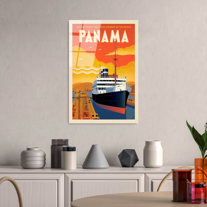 Wallity Cuadro Decorativo de Vidrio Templado Multicolor 30 x 45 cm